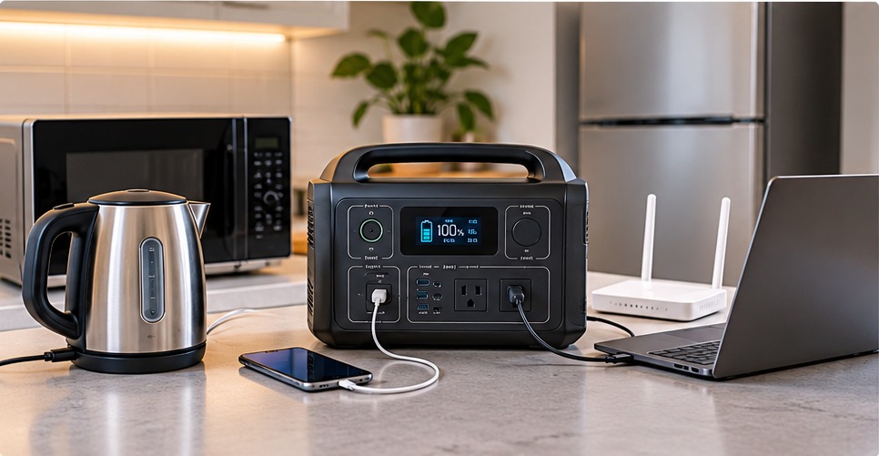 what can a portable power station run