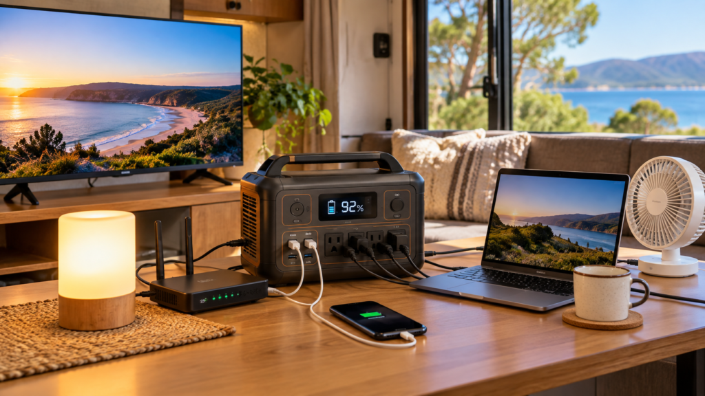 Portable power station runtime for common appliances
