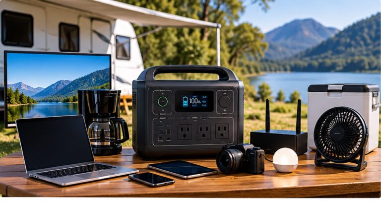 what can a portable power station run