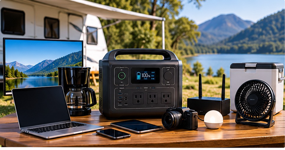 what can a portable power station run